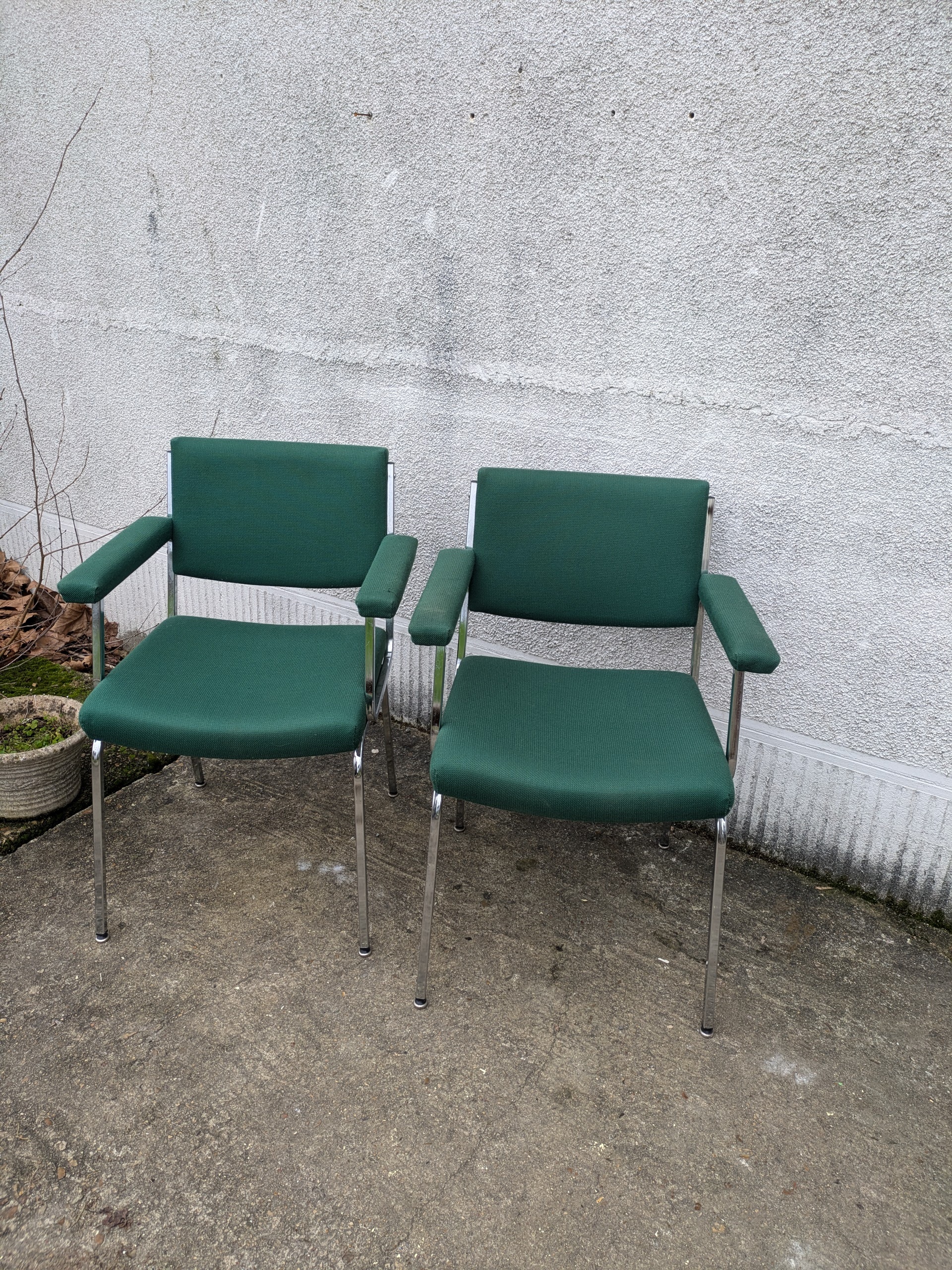 paire de fauteuils vintage, brocante en ligne (1)